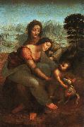  Leonardo  Da Vinci Virgin and Child with St Anne oil painting